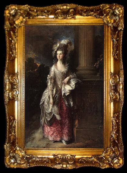 framed  Thomas Gainsborough The Honorable Mrs Graham, ta009-2